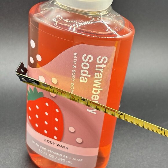 Bath & Body Works Strawberry Soda Body Wash Shower Gel 10 oz Fruity Summer Aloe - Picture 13 of 13